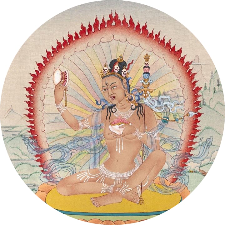 Painting of the dakini Niguma, seated
